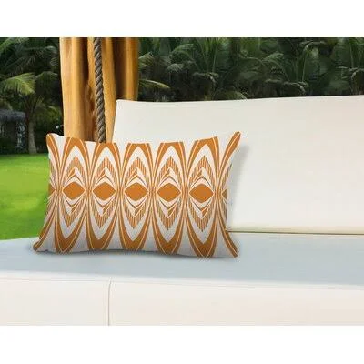 Bucknam Chinasa Tribal Outdoor Rectangular Pillow Cover & Insert Corrigan Studio Color: Orange