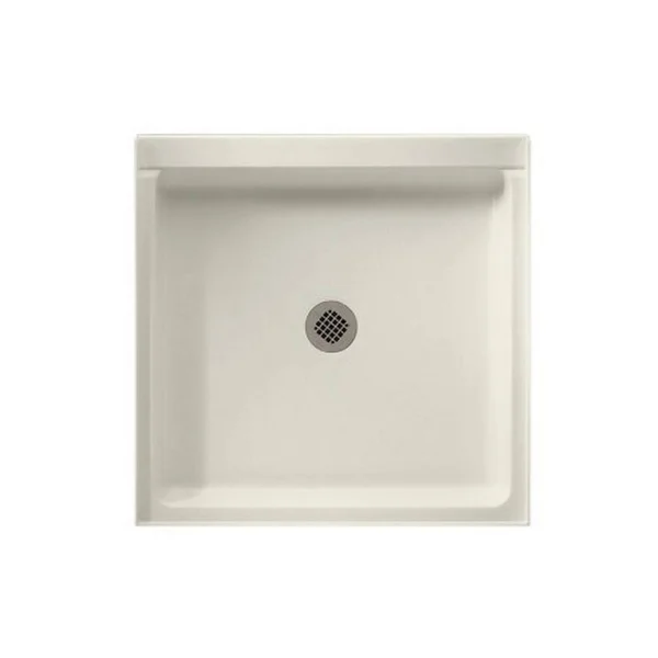 Swan R-4242-018 42-in D x 42-in W x 5.5-in H Veritek Shower Base in Bisque