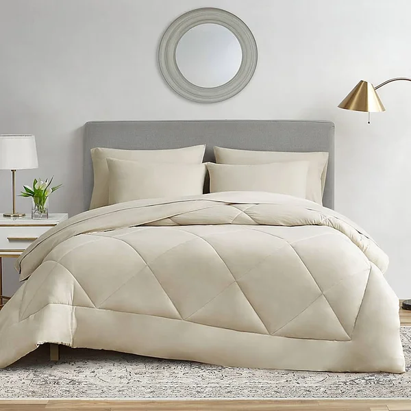 Ryleigh 7-Piece California King Comforter Set in Linen