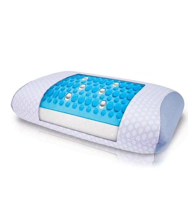 SensorPEDIC Sensorcool Dual Sided Gusseted Memory Foam Pillow with Gel Overlay - King