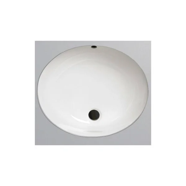 Mirabelle Miru1714g 20 inch Oval Vitreous China Undermount Bathroom Sink - White